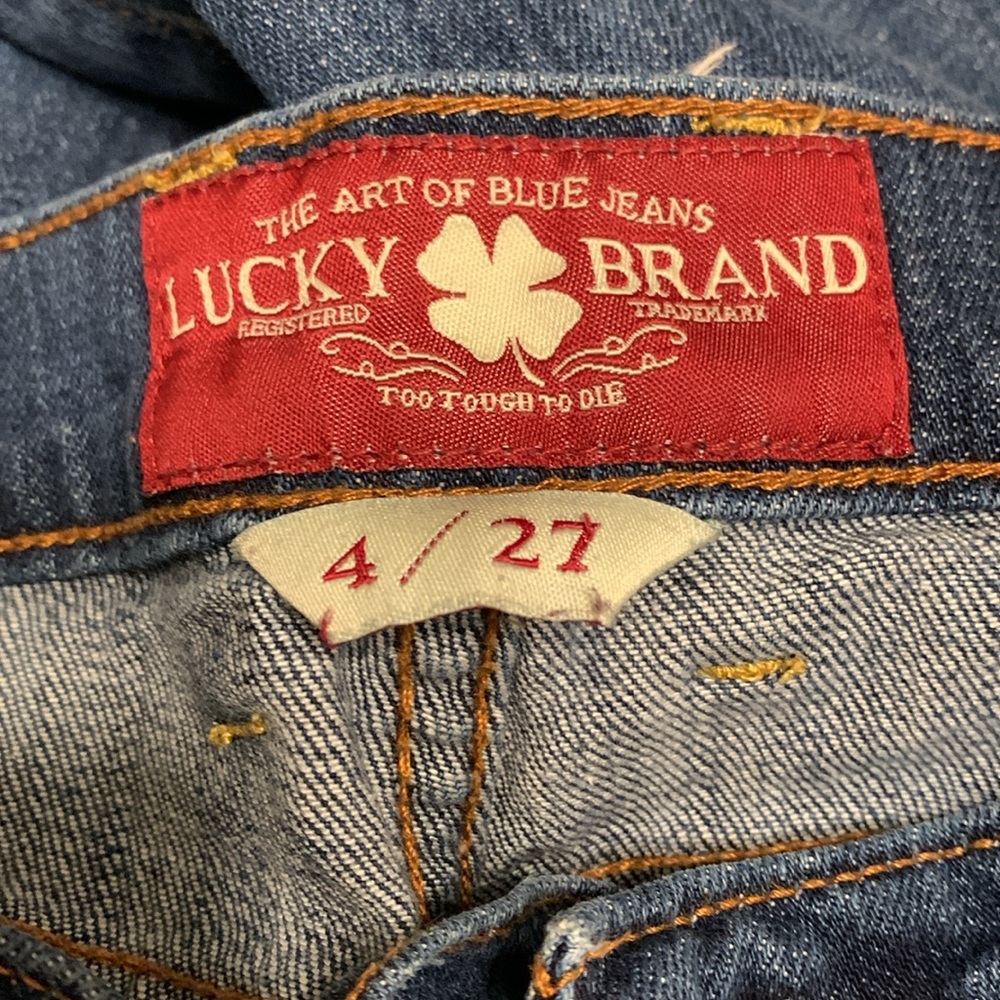Lucky Brand Sweet’n Crop Denim Blue Jeans Women’s Size 4 - Picture 2 of 5